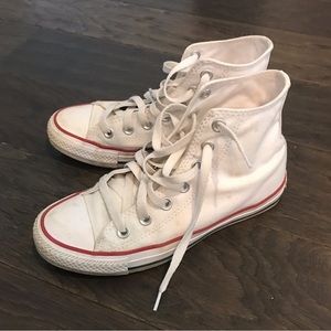 white high top converse all star